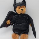 TY Beanie Baby Batty Suit Bear Plush Toy Halloween Good Night Sleep Tight 8”