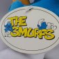 Vintage 1999 Blue Smurf Holding Red Mushroom Sitting Plush Stuffed Animal w/ TAG