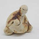 Turtle Sitting Small Handmade Stoneware 3" * HTF '