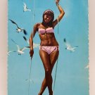 State View~Having A Swingin' Time~Woman In Bikini~Dexter Press~POSTCARD