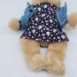 HOUSE of BLUES Denim Jacket 10" TEDDY BEAR Plush RARE ARCHIVE BEAR