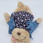 HOUSE of BLUES Denim Jacket 10" TEDDY BEAR Plush RARE ARCHIVE BEAR