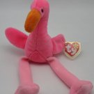 Ty Beanie Babies - "Pinky" the Flamingo ; 1995 ; 3rd Gen.  Swing Tag