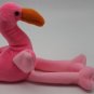 Ty Beanie Babies - "Pinky" the Flamingo ; 1995 ; 3rd Gen.  Swing Tag