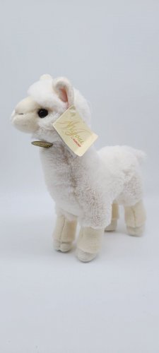 Aurora Miyoni 11" Alpaca White Plush Stuffed Animal Gift  Toy CLEAN