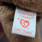Ty 1997 Teddy Style 4200 Beanie Baby Bear 1996 With Tag Errors w/Tags