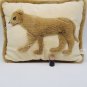 NWT Stuffed COUGAR Pillow Vintage Animal Cushion 17âX13â ANGEL TOY 1998