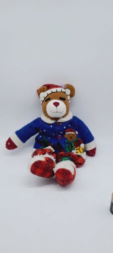 Christmas Mama Bear, Winter Clothing, Stuffed Animal Plush, 16", Midwestern Gift
