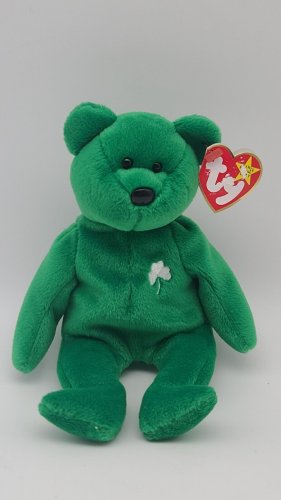 Ty Beanie Baby Erin The Bear 1997 Rare, Retired, with tag errors