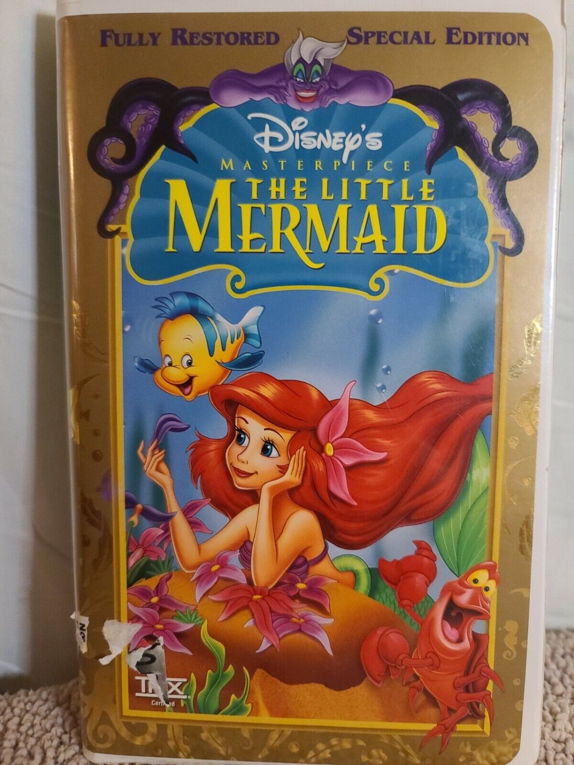 Vintage Disney’s THX The Little Mermaid Special Edition VHS Clamshell 1998