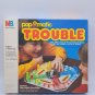 VINTAGE Pop O Matic Trouble Game COMPLTEE 1986 Milton Bradley EUC