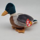 Ty Beanie Babies Jake the Mallard Duck Plush Toy RARE TAG ERRORS