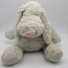 G by GUND Plush Puppy Dog RARE Pink Nose & Ears Soft Stuffed Animal  Toy 18" HTF