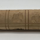 Springerle Wooden Cookie Press Rolling Pin Germany 12 Designs 12” Long