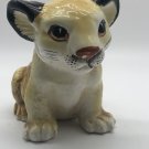 Ceramic Baby LION CUB Made In Japan 5.5" Tall Safari Jungle