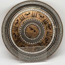 Mid Century Modern Design Gazelle Grecian Etruscan Metal Tray 13" Rustic Cond.