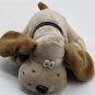 Vintage Kennel Kuddlees 6" Tan/Brown Puppy Stuffed Animal Plush Tara Toy