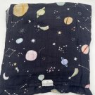 Loulou Lollipop Planets Baby Swaddle Blanket 47" x 47" Muslin Wrap Receiving