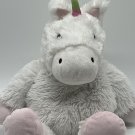 Warmies 10”Pink White Unicorn Microwavable French Lavender Scented Plush