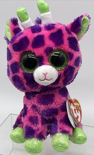 TY Beanie Boos - GILBERT the Giraffe (Glitter Eyes) (6 in) - MWMTs Boo Toy