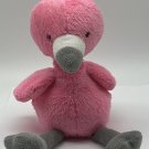 Carters Baby Flamingo Pink Bird Plush Lovey Soft Grey Gray Legs 2014