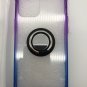 DAUPIN Case for iPhone 12 Pro Max, Rugged Clear Ring Holder Colorful Purple Blue