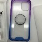 DAUPIN Case for iPhone 12 Pro Max, Rugged Clear Ring Holder Colorful Purple Blue