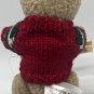 Hugfun Holiday 2000 Jointed Teddy Bear w/ Red Green Stripe 8&acirc;��