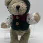 Hugfun Christmas Holiday 2000 Jointed Teddy Bear w/ Red Green White Sweater 8&acirc;��
