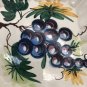Vintage Kitschy Ceramic Handpainted Tray Dish Decoration Made In Italy Grapes 7&acirc;��