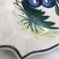 Vintage Kitschy Ceramic Handpainted Tray Dish Decoration Made In Italy Grapes 7&acirc;��