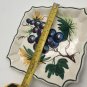 Vintage Kitschy Ceramic Handpainted Tray Dish Decoration Made In Italy Grapes 7&acirc;��