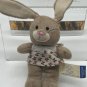 Build A Bear Mini Plush Vanilla Fudge Bunny Rabbit With Cherry Print Dress