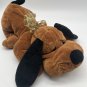 DAN DEE Puppy Dog Stuffed Animal Large 13&acirc;�� Long Brown Black Floppy PLUSH TOY