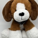 Animal Adventure Big Soft Fluffy Brown White Puppy Dog 13” Stuffed Plush 2021