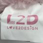 L2D Love 2 Design New York Pink Plush Reindeer Sitting Toy Doll 9&acirc;��