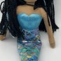 LINZY TOYS Aria Mermaid Doll Plush 18â Blue Purple Shimmer EUC