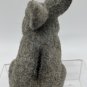 Vintage Flocked Easter Bunny Rabbit Red Eye Bank, Fuzzy, Easter Spring Decor 6&acirc;��