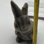 Vintage Flocked Easter Bunny Rabbit Red Eye Bank, Fuzzy, Easter Spring Decor 6&acirc;��