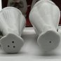 Vintage Porcelain Rose Salt & Pepper Shakers White Delicate Pink Roses 3âT NIB