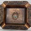 Bahamas Crest Emblem Souvenir Ashtray Copper Brass 4”