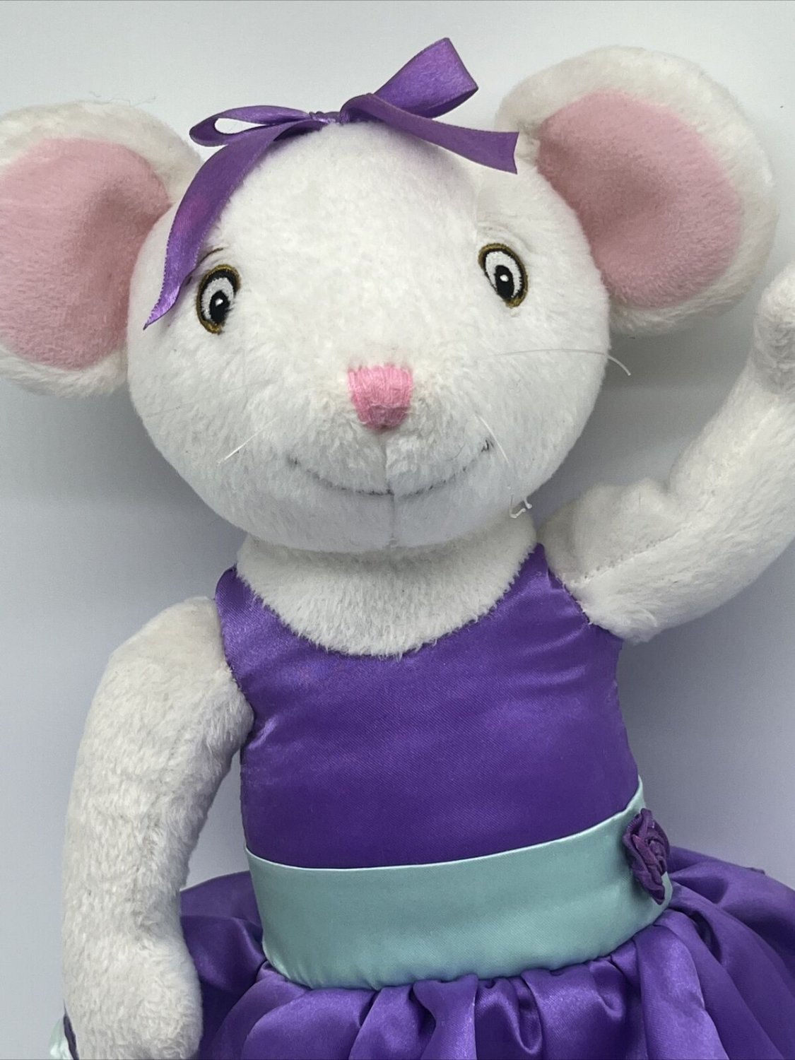 Angelina Ballerina Poseable Plush Mouse-Sababa Toys-Stuffed Animal 2005