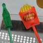 Vintage Doll Cake Topper Blow Mold Ponytail Girl & Food Accessories Mod 60s
