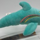 Mary Meyer Aqua Dolphin Embroidered Shooting Star 8”
