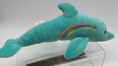 Mary Meyer Aqua Dolphin Embroidered Shooting Star 8&acirc;��