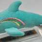 Mary Meyer Aqua Dolphin Embroidered Shooting Star 8&acirc;��