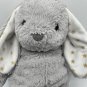 Cloud-B Dreamy Hugginz Gray Bunny Rabbit Plush White Ears Gold Stars Floppy 14"