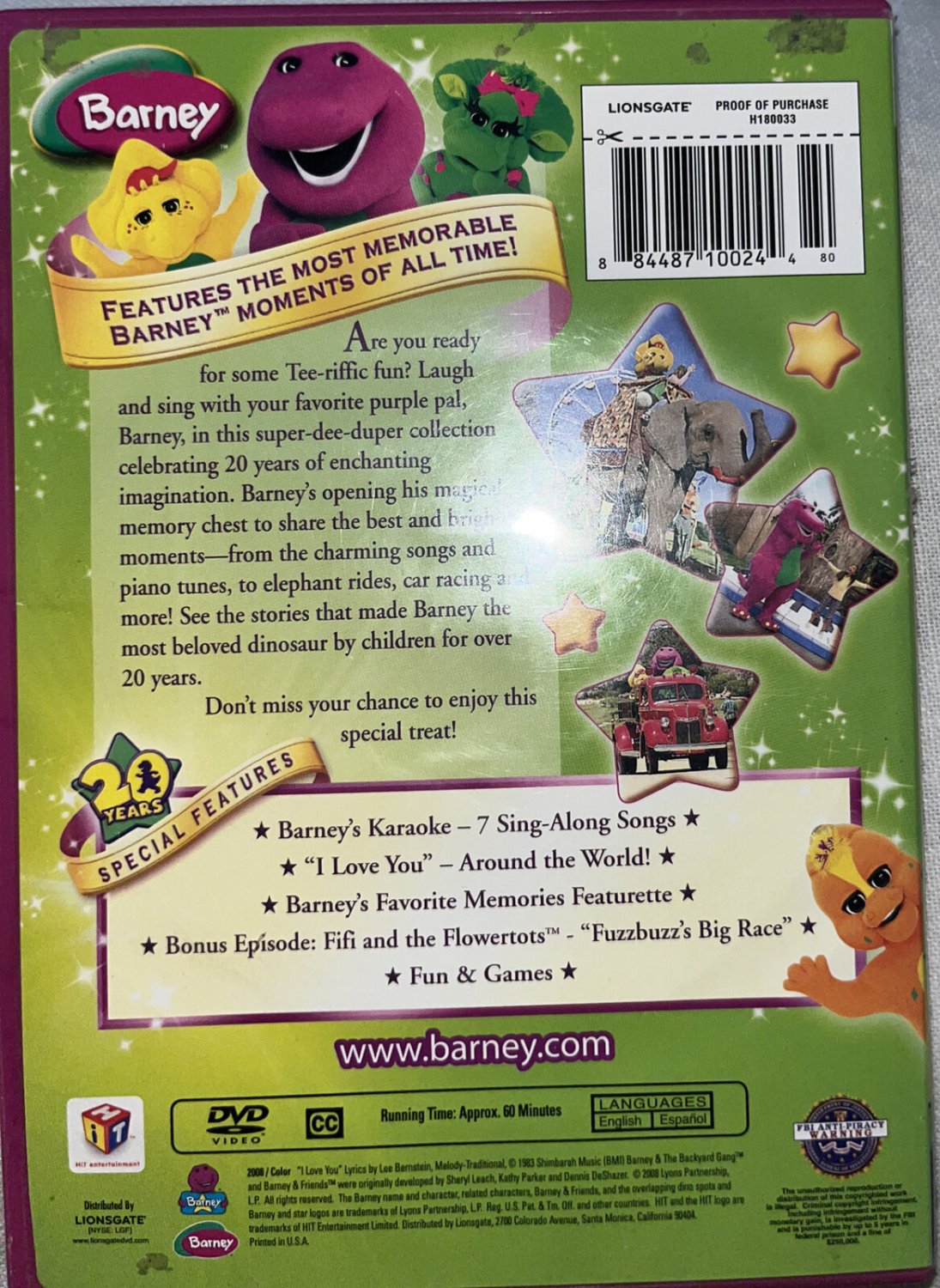 Barney The Best Of. DVD. Collectors edition.