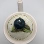Vintage Napcoware Teapot Fruit Pattern Blue Green Ceramic C-8537
