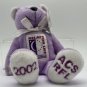 Relay For Life Beany Bear 2002 "Hope" NEW purple/white Vintage